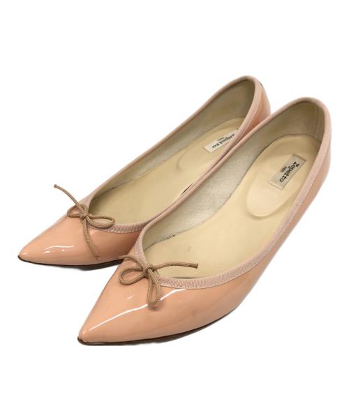 repetto（レペット）Repetto (レペット) バレエヒールエナメルパンプス ピンク サイズ:SIZE 39の古着・服飾アイテム