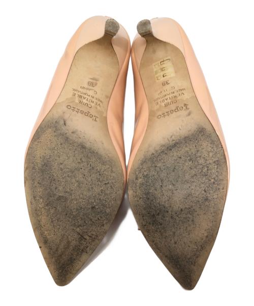 repetto（レペット）Repetto (レペット) バレエヒールエナメルパンプス ピンク サイズ:SIZE 39の古着・服飾アイテム