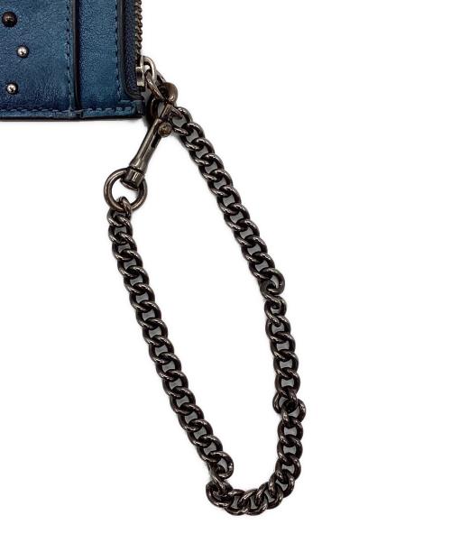 COACH（コーチ）COACH (コーチ) 水原希子 (ミズハラキコ) チェーン付きコインケース ブルーの古着・服飾アイテム