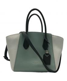 Kate Spade（ケイトスペード）の古着「グレースミディアムサッチェルバッグ」｜グリーン