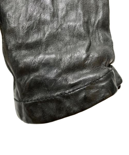 GIORGIO BRATO（ジョルジョブラッド）GIORGIO BRATO (ジョルジョブラッド) ラムレザーシングルライダースジャケット ブラック サイズ:44の古着・服飾アイテム