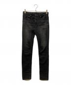MINEDENIMマインデニム）の古着「スリムブラックデニム」｜ブラック