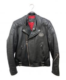Lewis Leathers×triumph（ルイスレザース×トライアンフ）の古着「ダブルライダースジャケット」｜ブラック