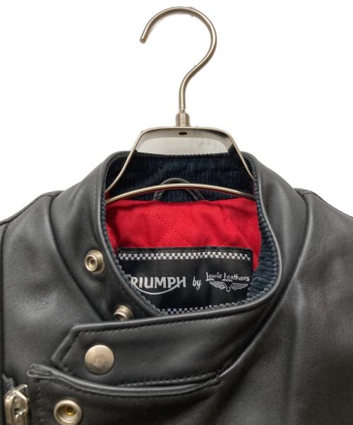 Lewis Leathers（ルイスレザース）Lewis Leathers (ルイスレザース) triumph (トライアンフ) ダブルライダースジャケット ブラック サイズ:36の古着・服飾アイテム