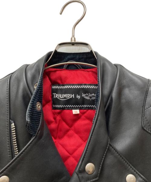 Lewis Leathers（ルイスレザース）Lewis Leathers (ルイスレザース) triumph (トライアンフ) ダブルライダースジャケット ブラック サイズ:36の古着・服飾アイテム