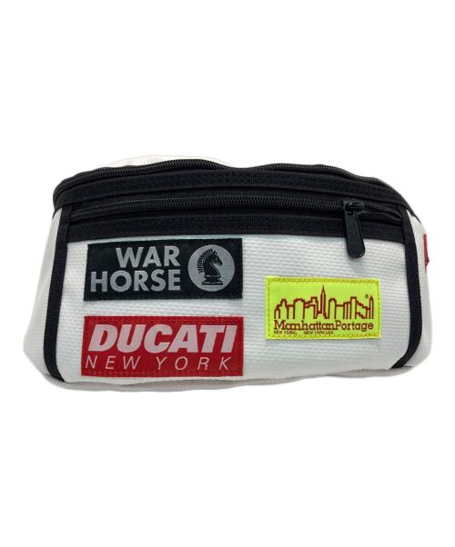 Manhattan Portage（マンハッタンポーテージ）Manhattan Portage (マンハッタンポーテージ) DUCATI (ドゥカティ) War House (War House) ショルダーバッグ ホワイトの古着・服飾アイテム