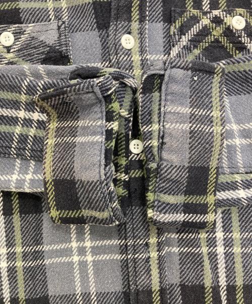 FIVE BROTHER（ファイブブラザー）FIVE BROTHER (ファイブブラザー) ネルシャツ グレー サイズ:Sの古着・服飾アイテム
