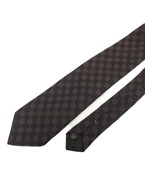 LOUIS VUITTON（ルイ ヴィトン）LOUIS VUITTON (ルイ ヴィトン) ダミエネクタイ ブラウン サイズ:記載無しの古着・服飾アイテム
