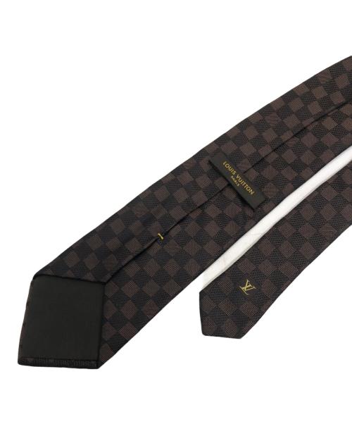 LOUIS VUITTON（ルイ ヴィトン）LOUIS VUITTON (ルイ ヴィトン) ダミエネクタイ ブラウン サイズ:記載無しの古着・服飾アイテム