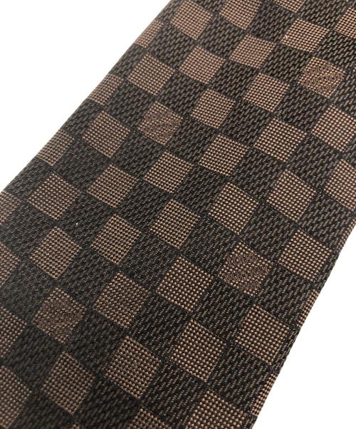 LOUIS VUITTON（ルイ ヴィトン）LOUIS VUITTON (ルイ ヴィトン) ダミエネクタイ ブラウン サイズ:記載無しの古着・服飾アイテム