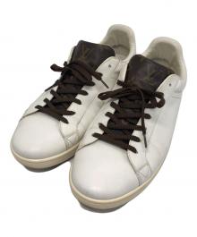 LOUIS VUITTON（ルイ ヴィトン）の古着「ルクセンブルグライン ローカットスニーカー」｜ホワイト×ブラウン