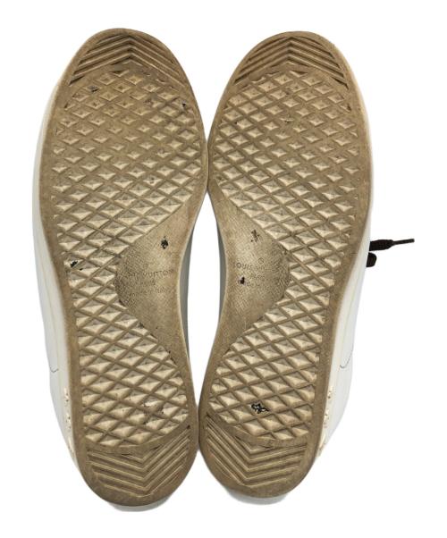 LOUIS VUITTON（ルイ ヴィトン）LOUIS VUITTON (ルイ ヴィトン) ルクセンブルグライン ローカットスニーカー ホワイト×ブラウン サイズ:9の古着・服飾アイテム