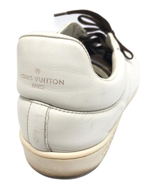 LOUIS VUITTON（ルイ ヴィトン）LOUIS VUITTON (ルイ ヴィトン) ルクセンブルグライン ローカットスニーカー ホワイト×ブラウン サイズ:9の古着・服飾アイテム