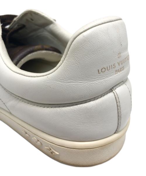 LOUIS VUITTON（ルイ ヴィトン）LOUIS VUITTON (ルイ ヴィトン) ルクセンブルグライン ローカットスニーカー ホワイト×ブラウン サイズ:9の古着・服飾アイテム