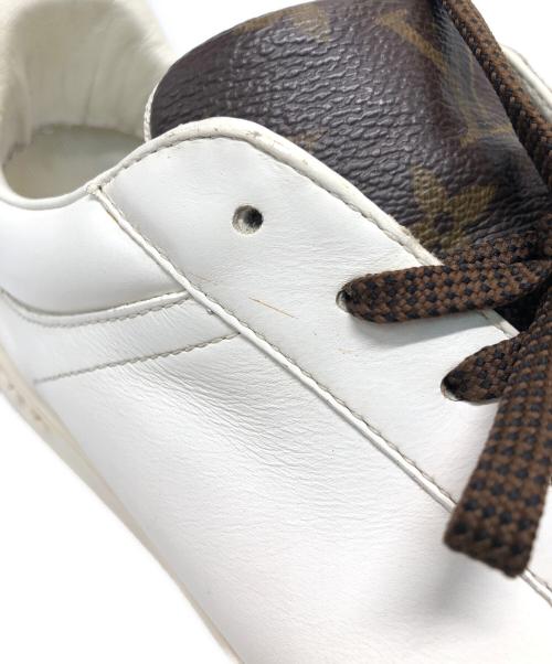 LOUIS VUITTON（ルイ ヴィトン）LOUIS VUITTON (ルイ ヴィトン) ルクセンブルグライン ローカットスニーカー ホワイト×ブラウン サイズ:9の古着・服飾アイテム