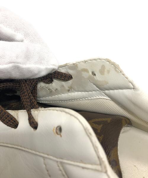 LOUIS VUITTON（ルイ ヴィトン）LOUIS VUITTON (ルイ ヴィトン) ルクセンブルグライン ローカットスニーカー ホワイト×ブラウン サイズ:9の古着・服飾アイテム