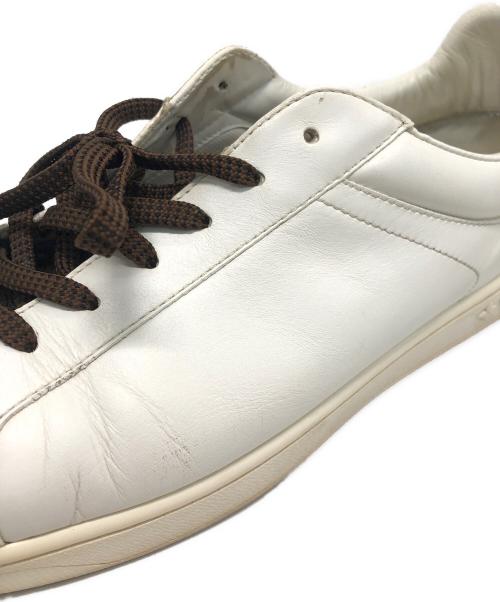 LOUIS VUITTON（ルイ ヴィトン）LOUIS VUITTON (ルイ ヴィトン) ルクセンブルグライン ローカットスニーカー ホワイト×ブラウン サイズ:9の古着・服飾アイテム