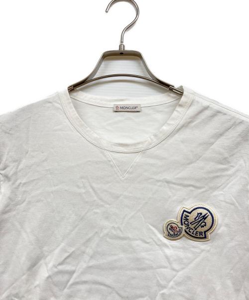 MONCLER（モンクレール）MONCLER (モンクレール) MAGLIA T-SHIRT ホワイト サイズ:Lの古着・服飾アイテム