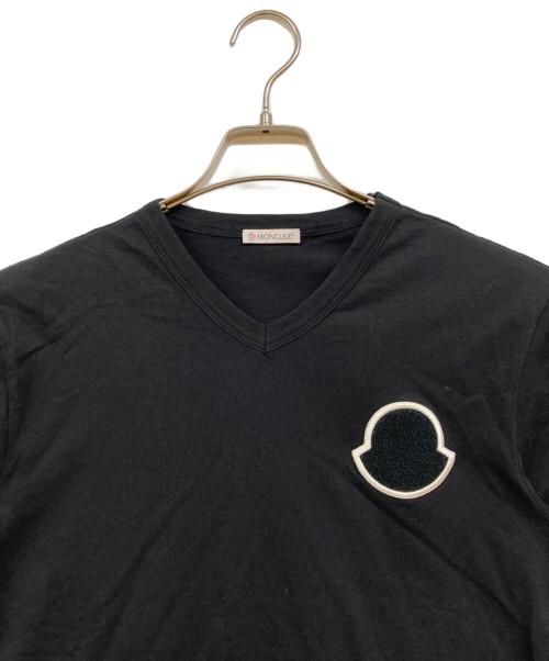 MONCLER（モンクレール）MONCLER (モンクレール) MAGLIA SCOLLO A V ブラック サイズ:Mの古着・服飾アイテム
