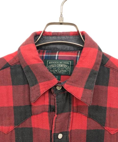 POLO COUNTRY（ポロカントリー）POLO COUNTRY (ポロカントリー) ダブルフェイス ウエスタンシャツ レッド サイズ:Sの古着・服飾アイテム