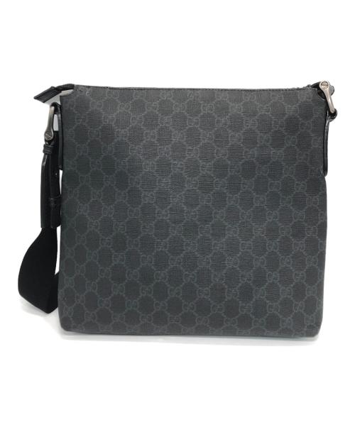 GUCCI（グッチ）GUCCI (グッチ) GGスプリーム ショルダーバッグ ブラックの古着・服飾アイテム
