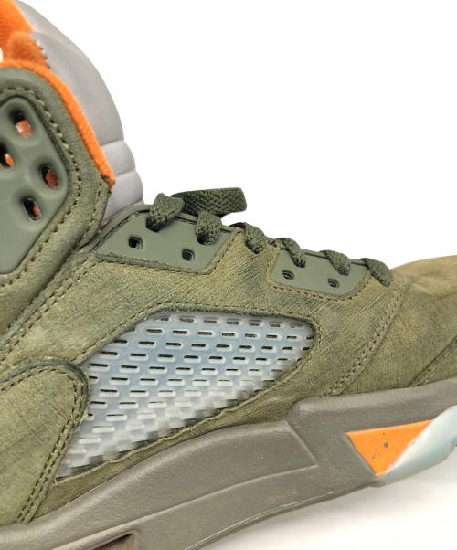 NIKE（ナイキ）NIKE (ナイキ) AIR JORDAN 5 RETRO ARMY OLIVE オリーブ サイズ:27ｃｍの古着・服飾アイテム