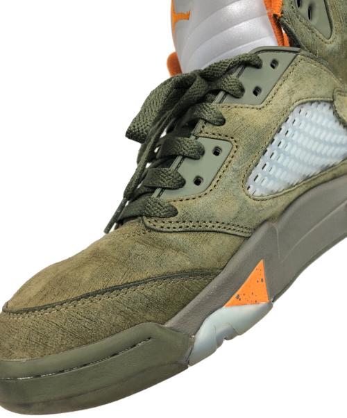 NIKE（ナイキ）NIKE (ナイキ) AIR JORDAN 5 RETRO ARMY OLIVE オリーブ サイズ:27ｃｍの古着・服飾アイテム