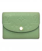 LOUIS VUITTONルイ ヴィトン）の古着「モノグラム・アンプラント ポルトモネ・ロザリ」｜グリーン