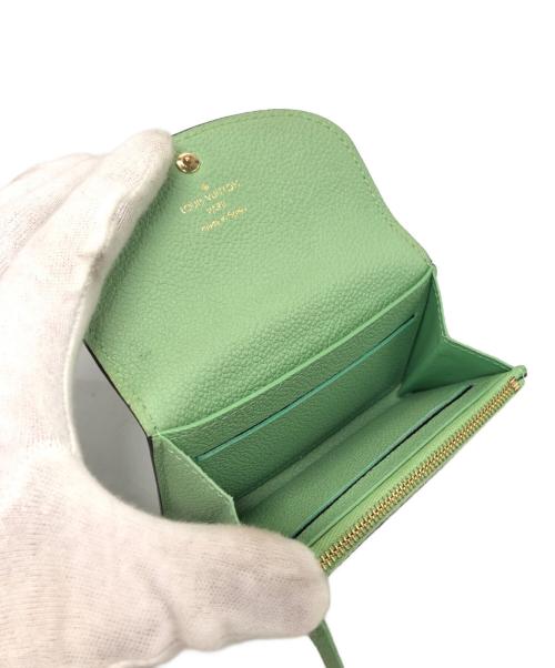 LOUIS VUITTON（ルイ ヴィトン）LOUIS VUITTON (ルイ ヴィトン) モノグラム・アンプラント ポルトモネ・ロザリ グリーンの古着・服飾アイテム
