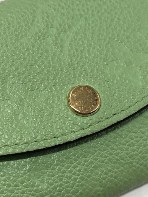 LOUIS VUITTON（ルイ ヴィトン）LOUIS VUITTON (ルイ ヴィトン) モノグラム・アンプラント ポルトモネ・ロザリ グリーンの古着・服飾アイテム