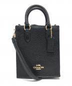 COACHコーチ）の古着「ノース サウス ミニ トート」｜ブラック