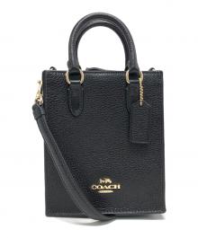 COACH（コーチ）の古着「ノース サウス ミニ トート」｜ブラック