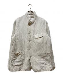 Vlas Blomme（ヴラスブラム）の古着「Cotton Linen ラチネジャケット」｜アイボリー
