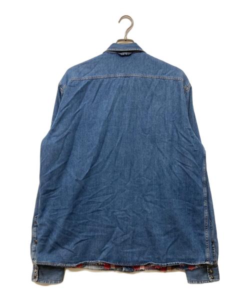 DIESEL（ディーゼル）DIESEL (ディーゼル) D-WEAR-B レッド×インディゴ サイズ:Lの古着・服飾アイテム