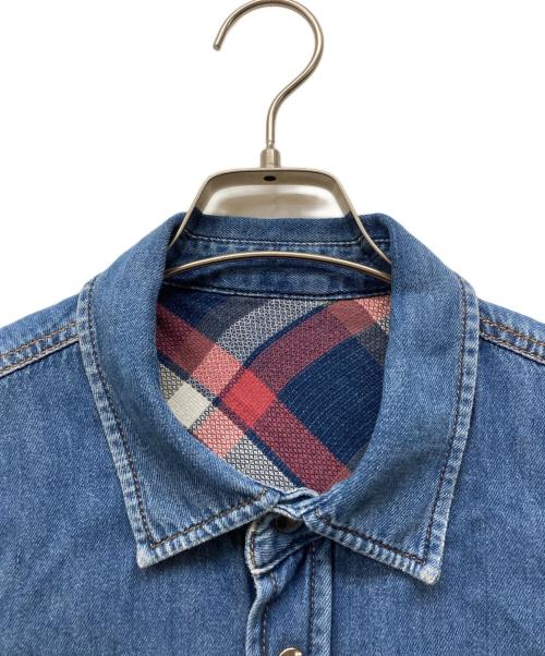 DIESEL（ディーゼル）DIESEL (ディーゼル) D-WEAR-B レッド×インディゴ サイズ:Lの古着・服飾アイテム