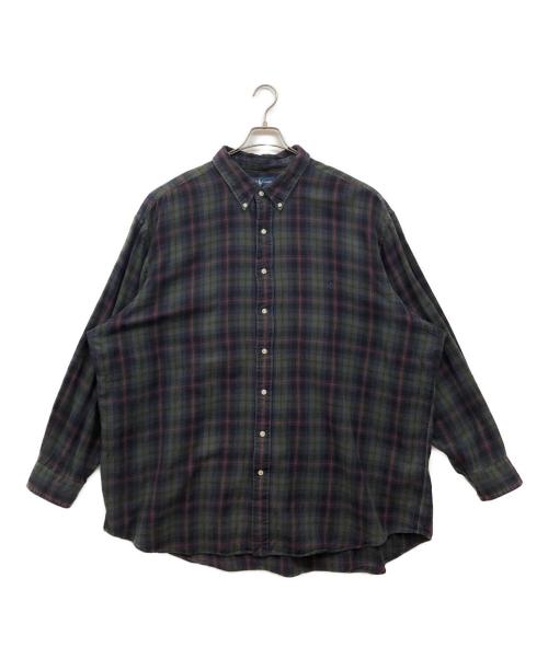 RALPH LAUREN（ラルフローレン）RALPH LAUREN (ラルフローレン) チェックシャツ カーキ サイズ:3XLの古着・服飾アイテム