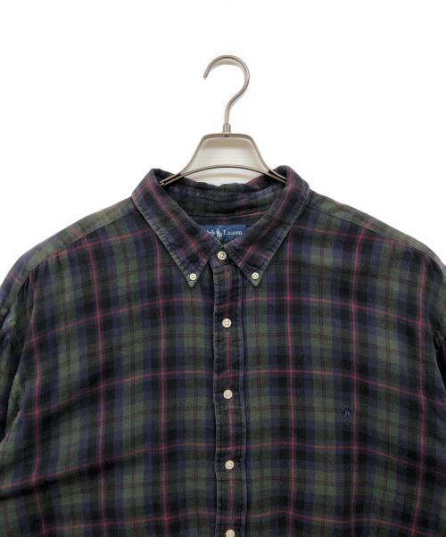 RALPH LAUREN（ラルフローレン）RALPH LAUREN (ラルフローレン) チェックシャツ カーキ サイズ:3XLの古着・服飾アイテム