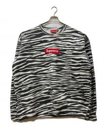 SUPREME（シュプリーム）の古着「22FW BOX LOGO CREWNECK ZEBRA」｜ホワイト×ブラック