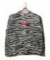 Supreme（シュプリーム）の古着「22FW BOX LOGO CREWNECK ZEBRA」｜ホワイト×ブラック