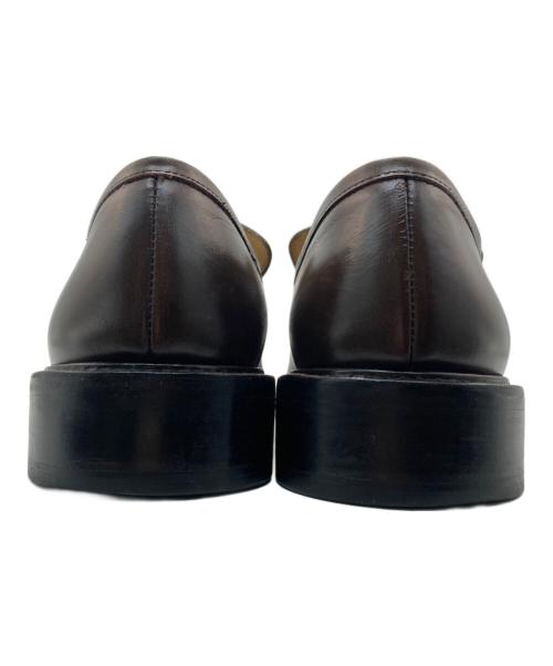 PARABOOT（パラブーツ）PARABOOT (パラブーツ) スクエアトゥ ローファー ブラウン サイズ:SIZE 9 1/2Kの古着・服飾アイテム