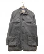 PAPASパパス）の古着「デニム カバーオール」｜グレー