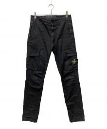 STONE ISLAND（ストーンアイランド）の古着「ロゴワッペンカーゴパンツ」｜ブラック