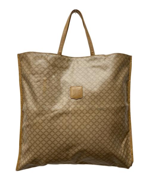 CELINE（セリーヌ）CELINE (セリーヌ) マカダムPVCトートバッグ ベージュの古着・服飾アイテム