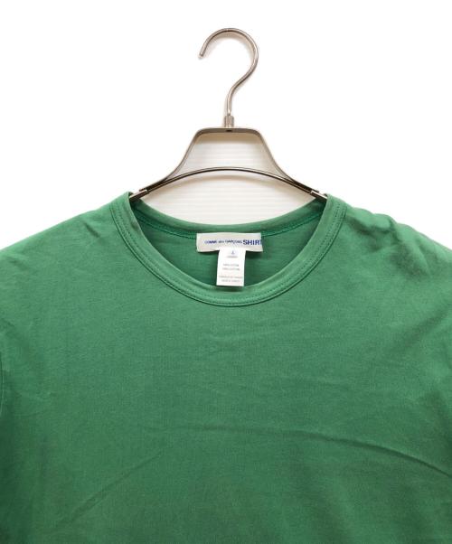COMME des GARCONS SHIRT（コムデギャルソンシャツ）COMME des GARCONS SHIRT (コムデギャルソンシャツ) バックプリントTシャツ グリーン サイズ:Lの古着・服飾アイテム
