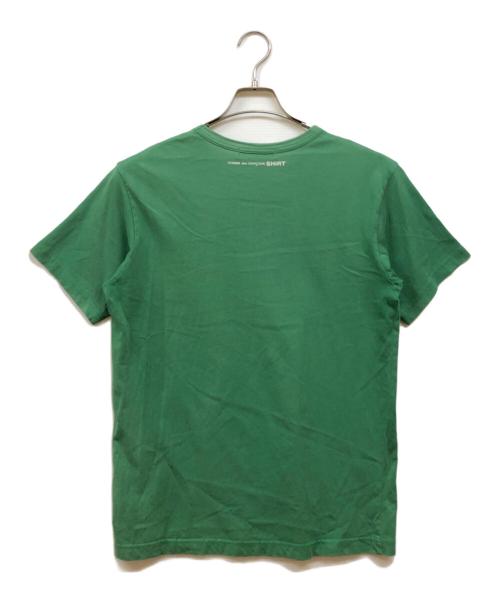 COMME des GARCONS SHIRT（コムデギャルソンシャツ）COMME des GARCONS SHIRT (コムデギャルソンシャツ) バックプリントTシャツ グリーン サイズ:Lの古着・服飾アイテム