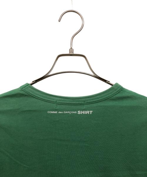 COMME des GARCONS SHIRT（コムデギャルソンシャツ）COMME des GARCONS SHIRT (コムデギャルソンシャツ) バックプリントTシャツ グリーン サイズ:Lの古着・服飾アイテム