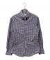 BRUNELLO CUCINELLI（ブルネロクチネリ）の古着「SLIM FIT コットン チェックシャツ」｜ネイビー×レッド