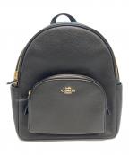 COACHコーチ）の古着「COURT バックパック」｜ブラック×ゴールド
