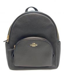 COACH（コーチ）の古着「COURT バックパック」｜ブラック×ゴールド