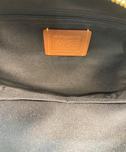 COACH（コーチ）COACH (コーチ) COURT バックパック ブラック×ゴールドの古着・服飾アイテム